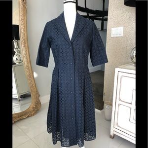 Barney’s New York Navy Blue mid sleeve dress 44/10